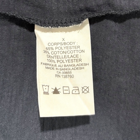 Penningtons, Plus Size Navy Lace Accent Top, Size X - Picture 8 of 8